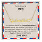 Lurve™ To Mom - Everlasting Bond, Heart, Tied To You Heart Name Necklace