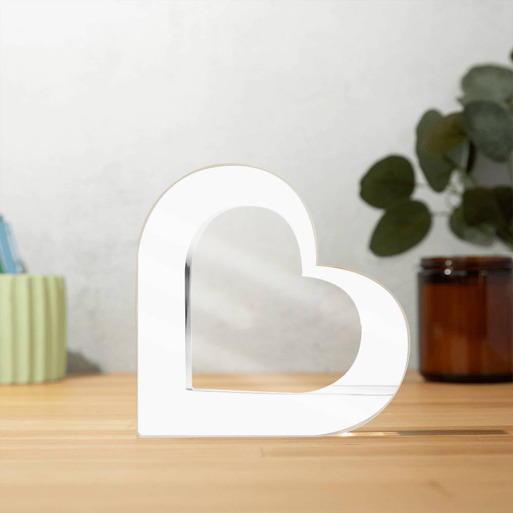Acrylic Heart Plaque