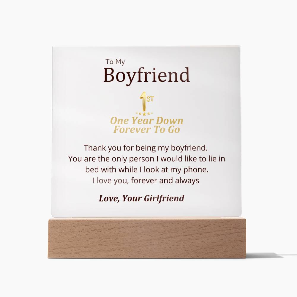 Boyfriend- Only Person Square Acrylic Plaque