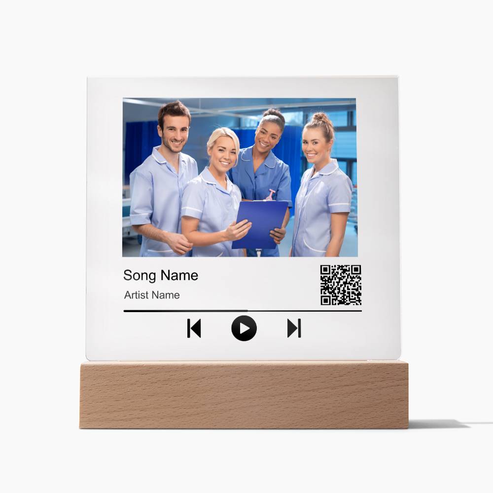 Nurse Without song name Square Acrylic Plaque