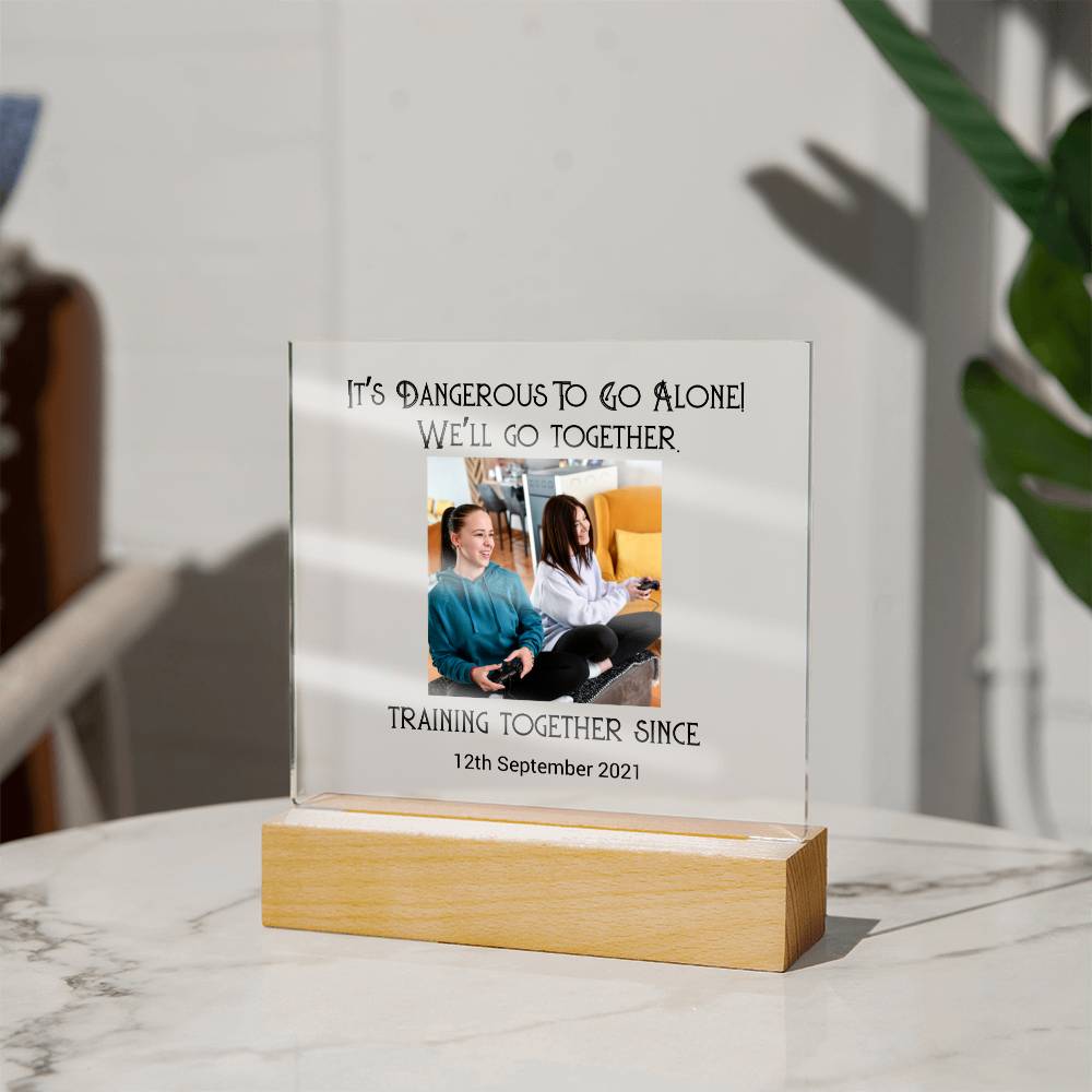Best Friends Playing Games Training Acrylic Square