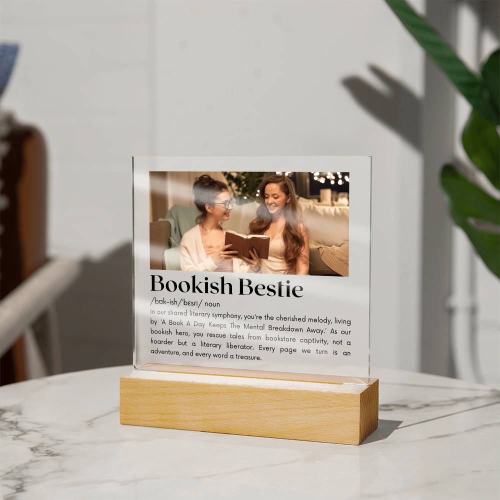 Bookish Bestie - A Literary Liberator Acrylic Square