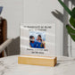 Best Friends Playing Baseball Training Acrylic Square
