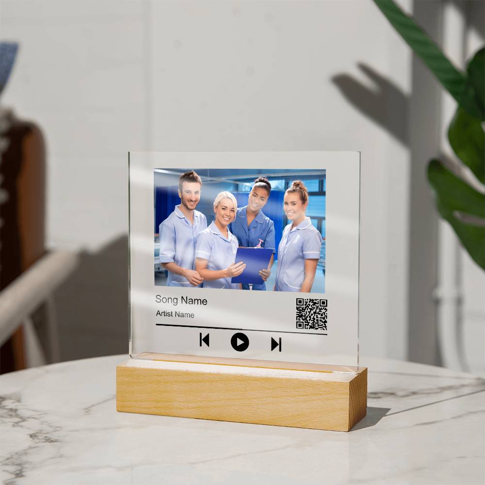 Nurse Without song name Square Acrylic Plaque