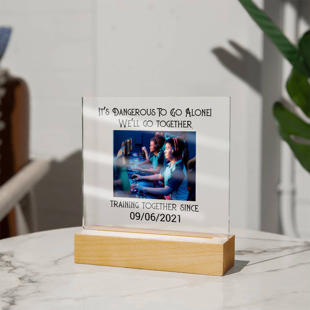 Best Friends Mixed Playing Games Training Acrylic Square