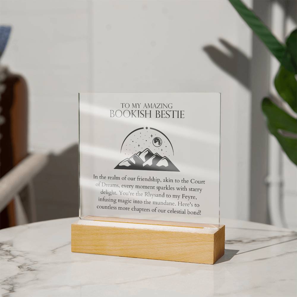 Bookish Bestie - Infusing Magic Into the Mundane Acrylic Square