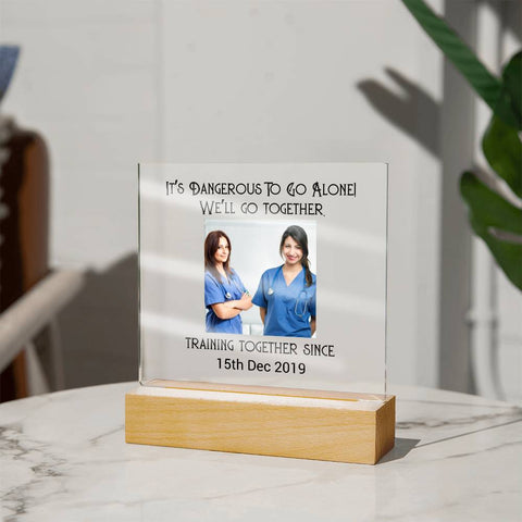 Best Friends Nurse Training Acrylic Square