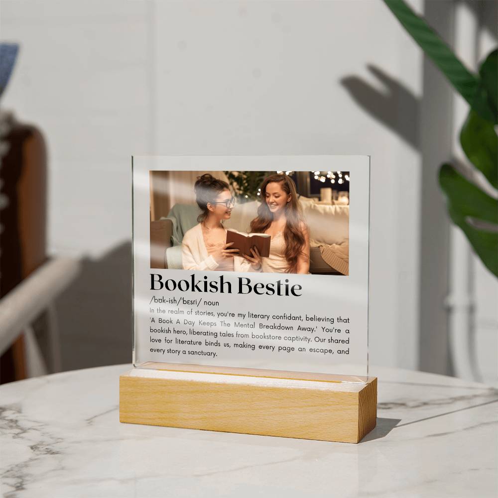Bookish Bestie - Bookish Hero Acrylic Square