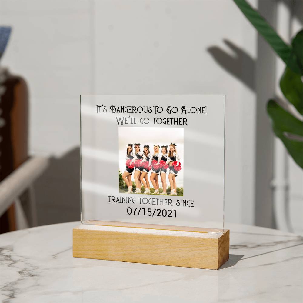 Best Friends Cheerleading Training Acrylic Square