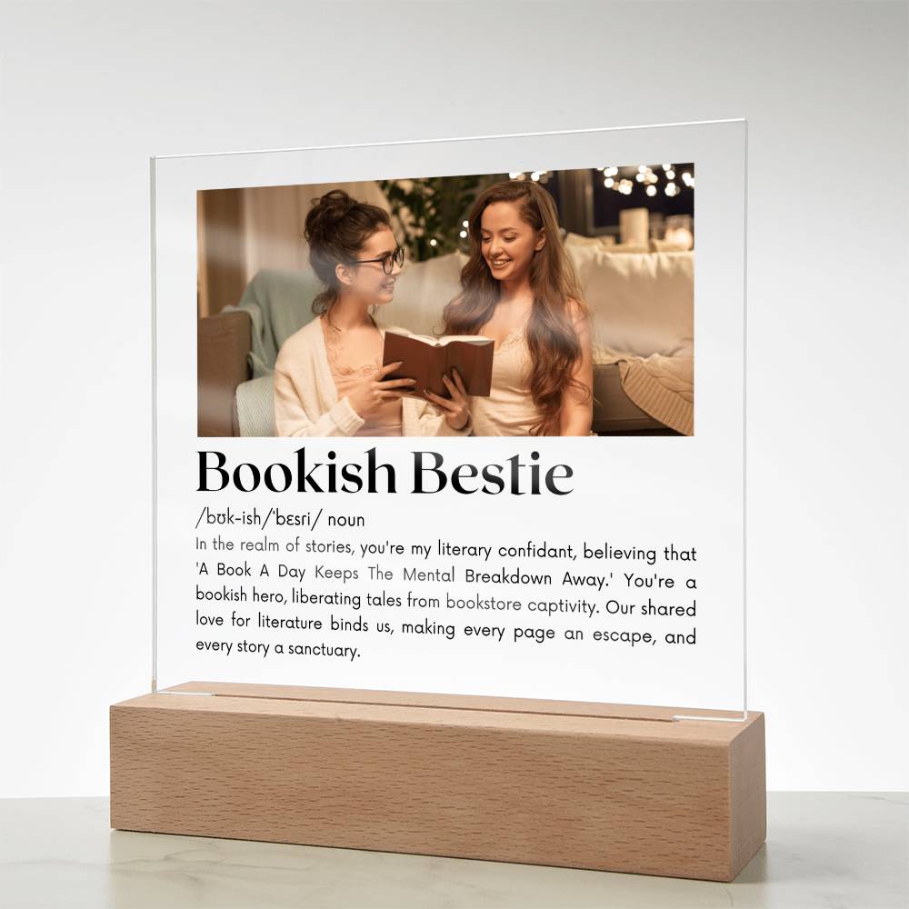 Bookish Bestie - Bookish Hero Acrylic Square