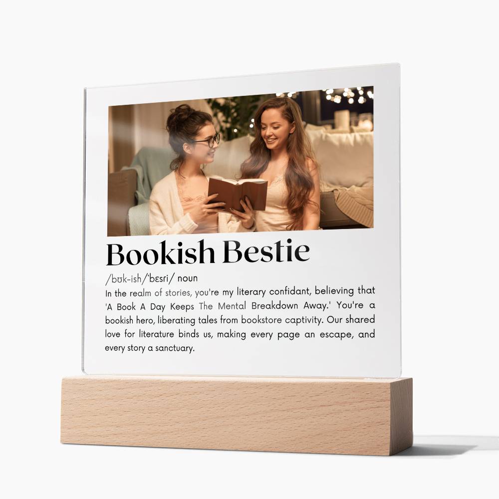 Bookish Bestie - Bookish Hero Acrylic Square