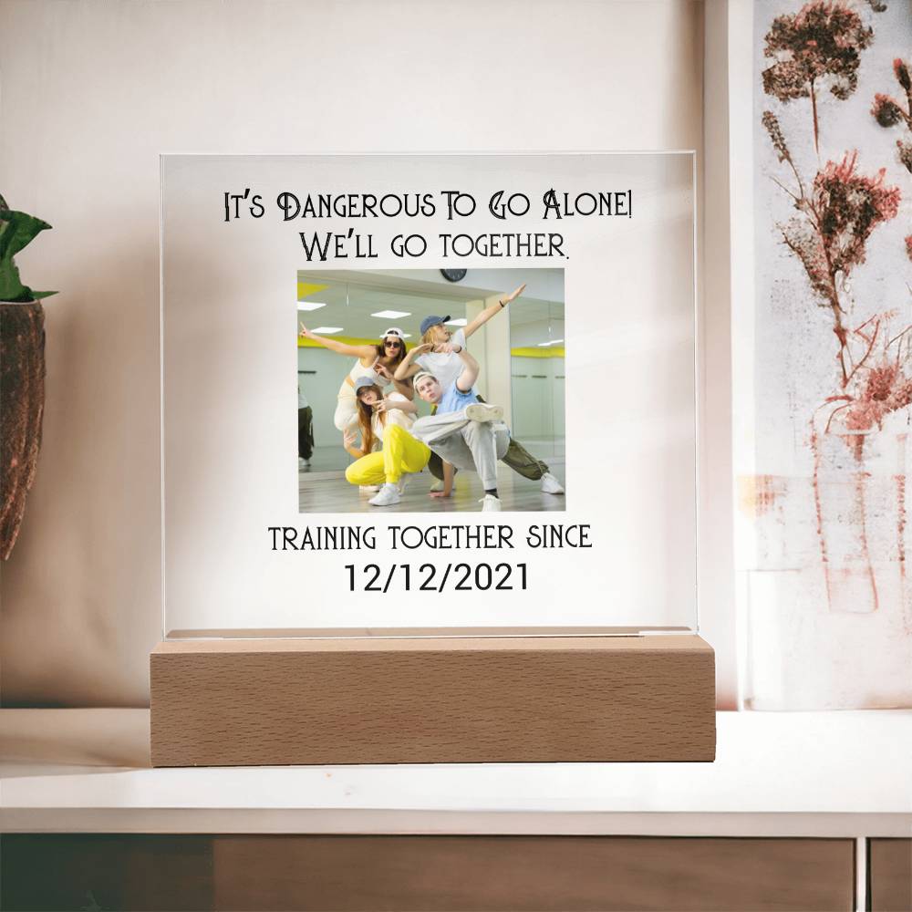 Best Friends Dancing Training Acrylic Square