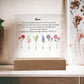 Nana Embrace You Tight 6 Names Acrylic Square