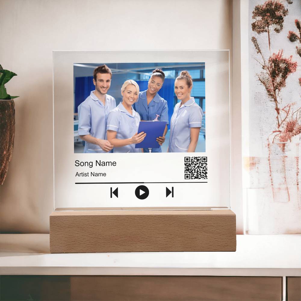 Nurse Without song name Square Acrylic Plaque
