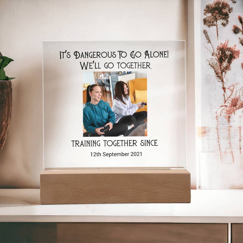 Best Friends Playing Games Training Acrylic Square