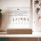Mom Embrace You Tight 7 Names  Acrylic Square
