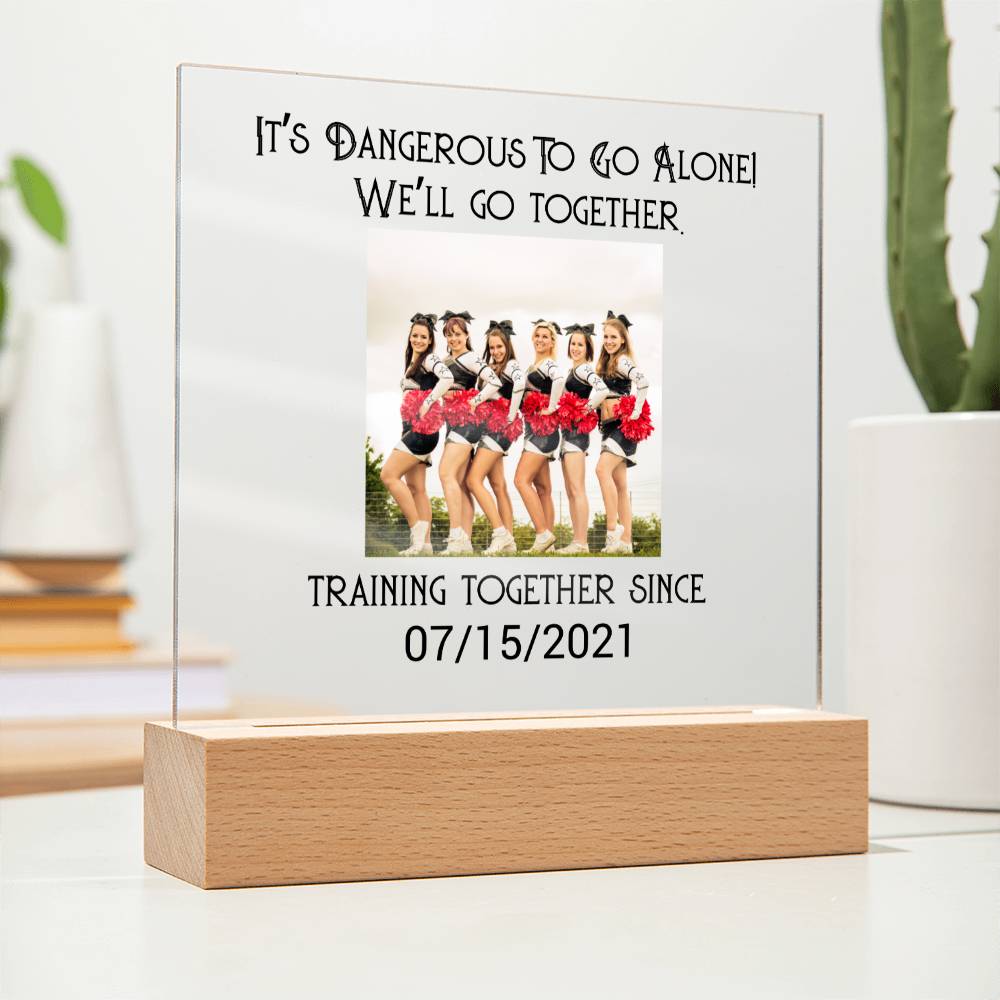 Best Friends Cheerleading Training Acrylic Square