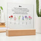Mom Love Is More Than A Mere Word 6 Names Acrylic Square