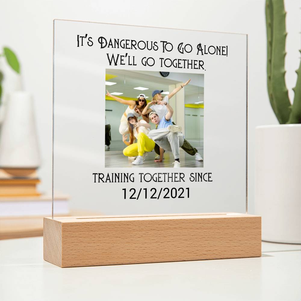 Best Friends Dancing Training Acrylic Square