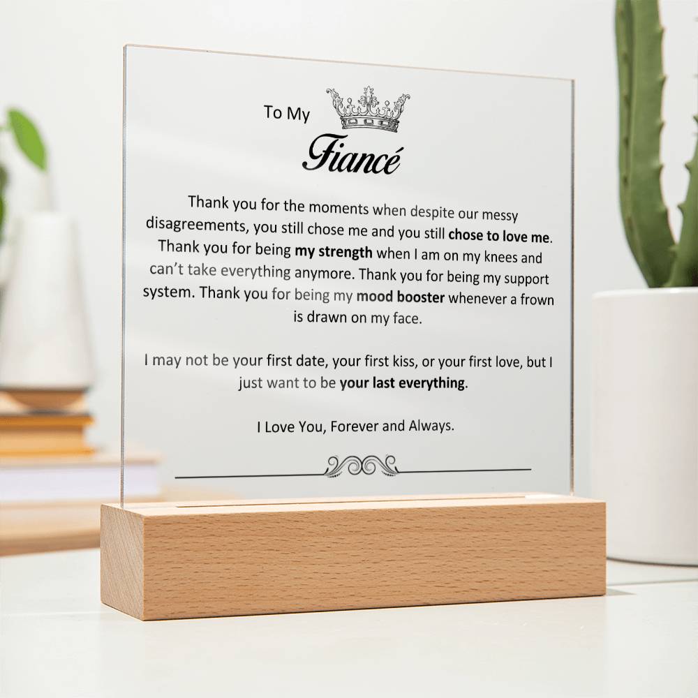 Lurve™ Fiance - Chose To Love Me, My Last Everything Acrylic Square