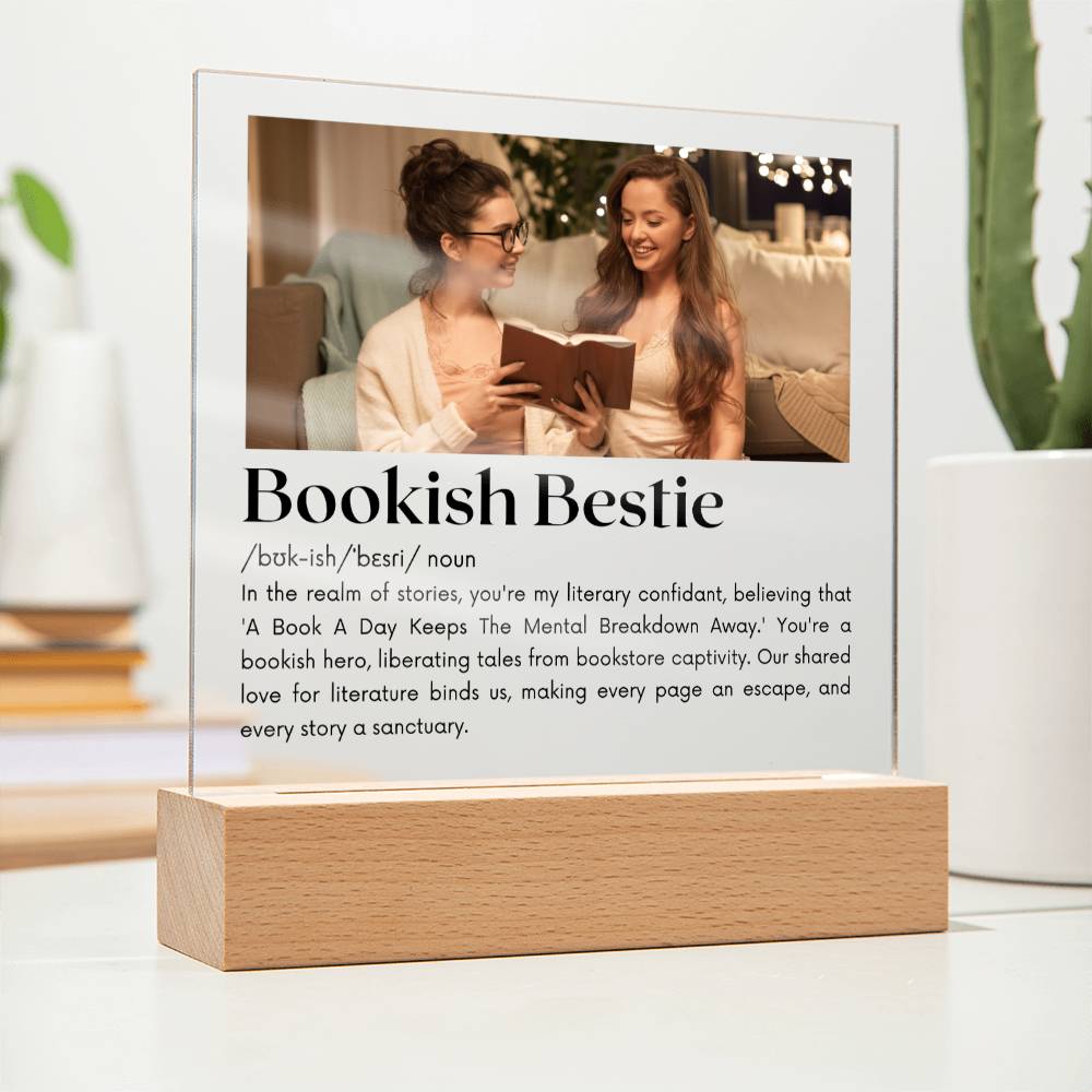 Bookish Bestie - Bookish Hero Acrylic Square