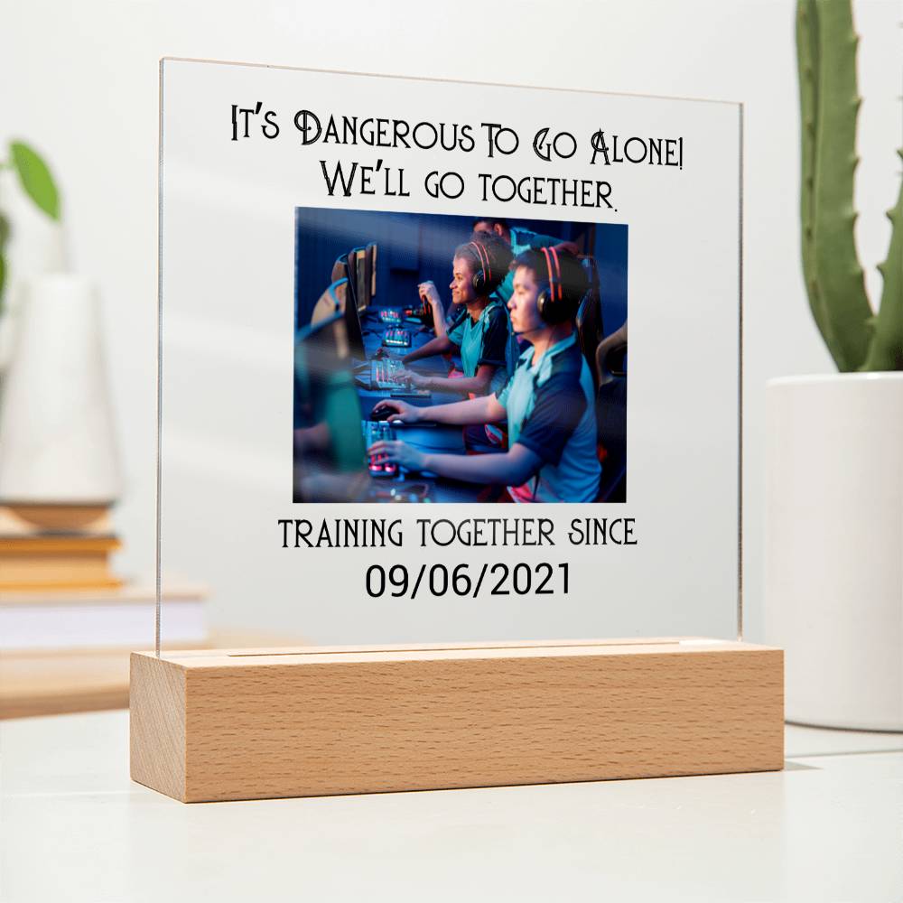 Best Friends Mixed Playing Games Training Acrylic Square