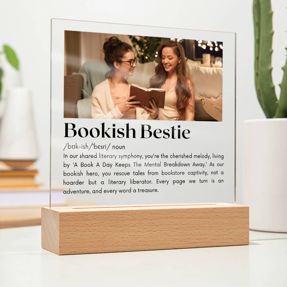 Bookish Bestie - A Literary Liberator Acrylic Square