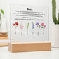 Nana Embrace You Tight 6 Names Acrylic Square