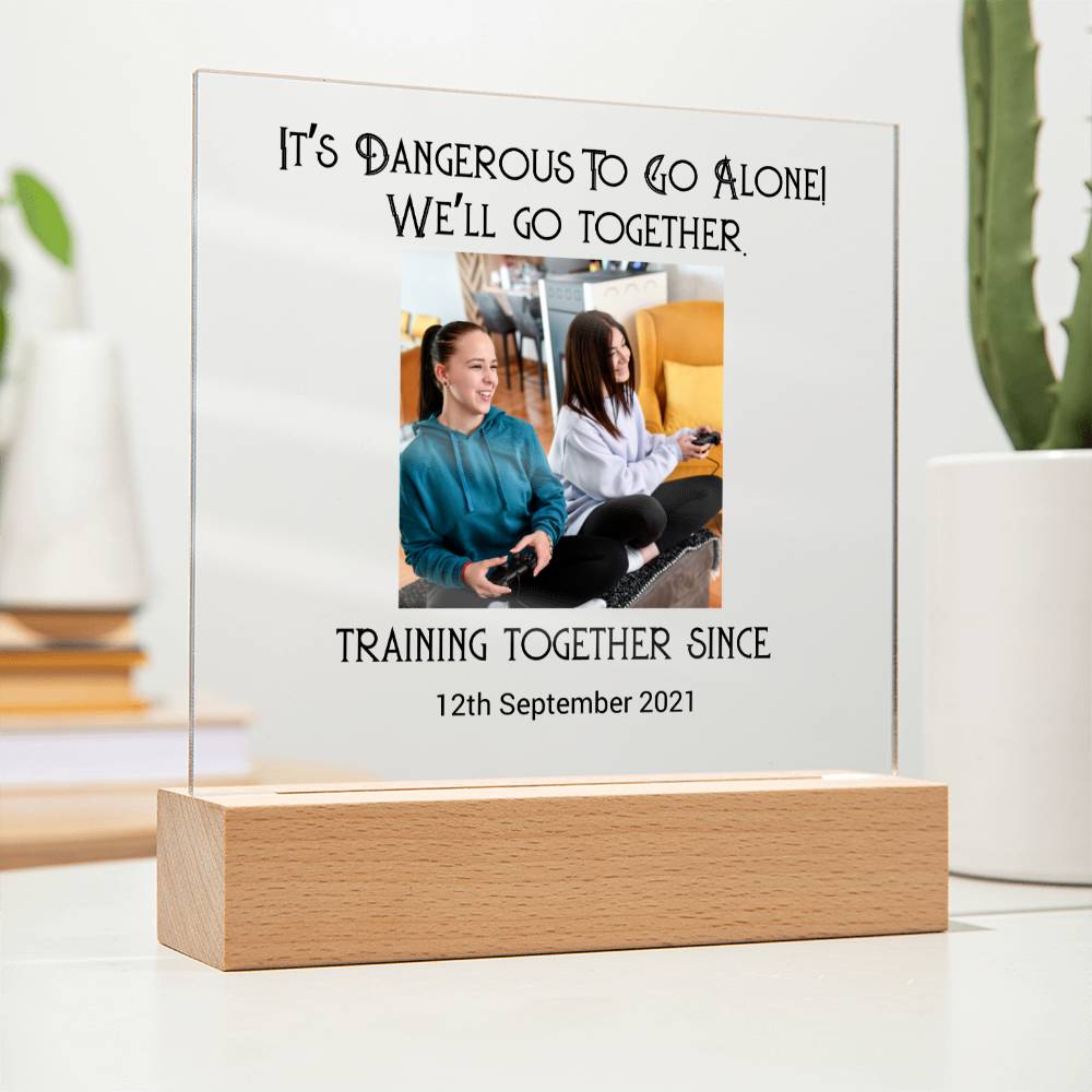 Best Friends Playing Games Training Acrylic Square