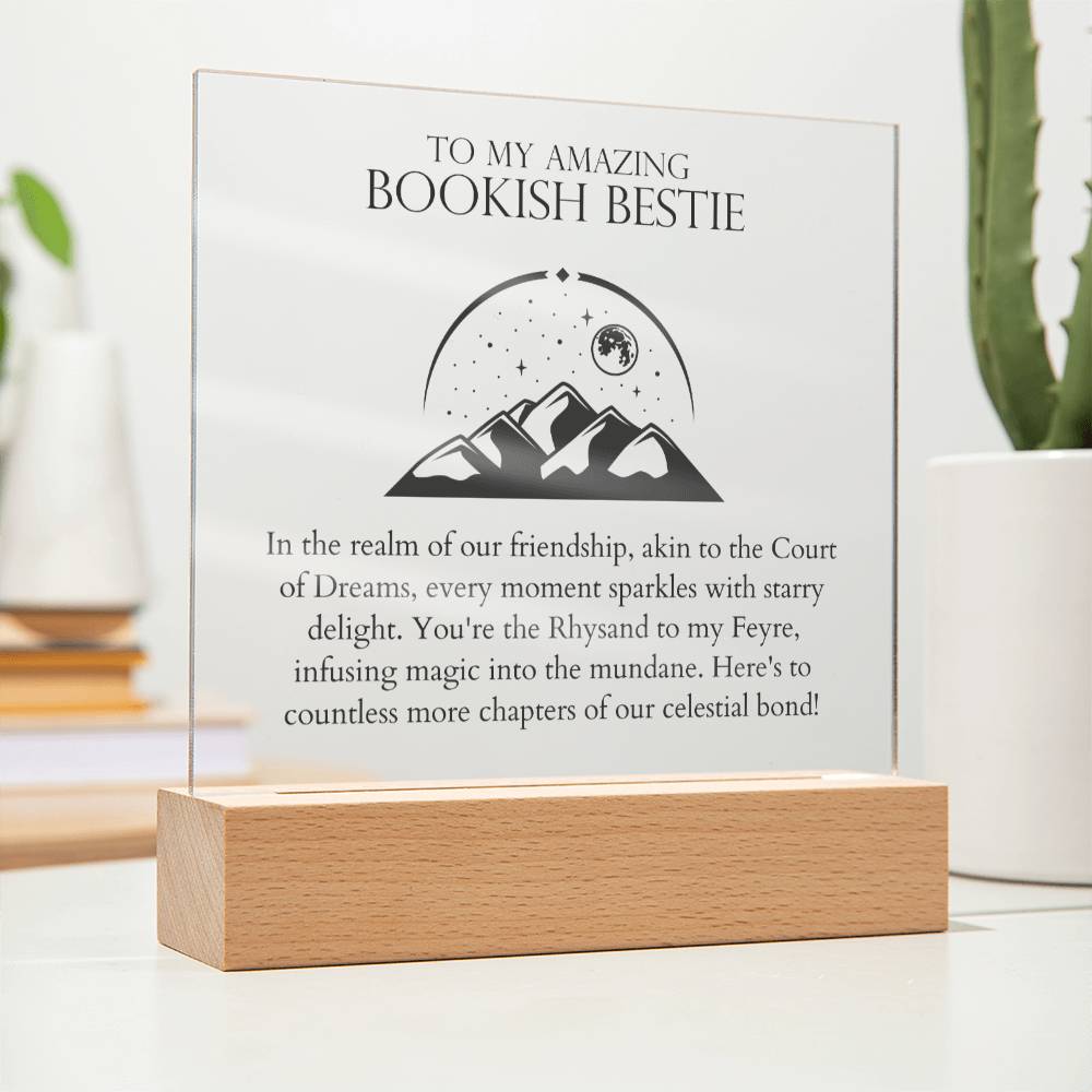 Bookish Bestie - Infusing Magic Into the Mundane Acrylic Square