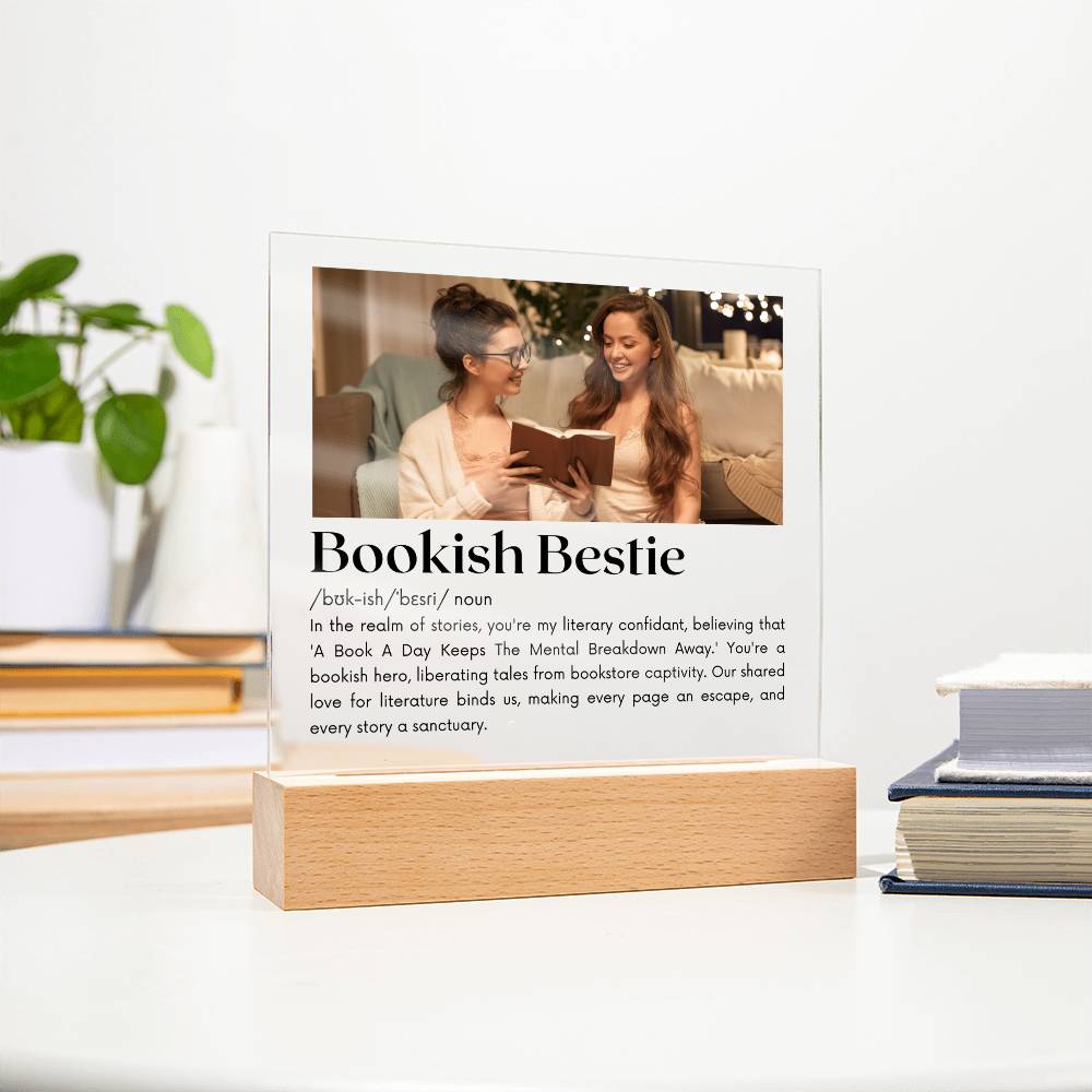 Bookish Bestie - Bookish Hero Acrylic Square