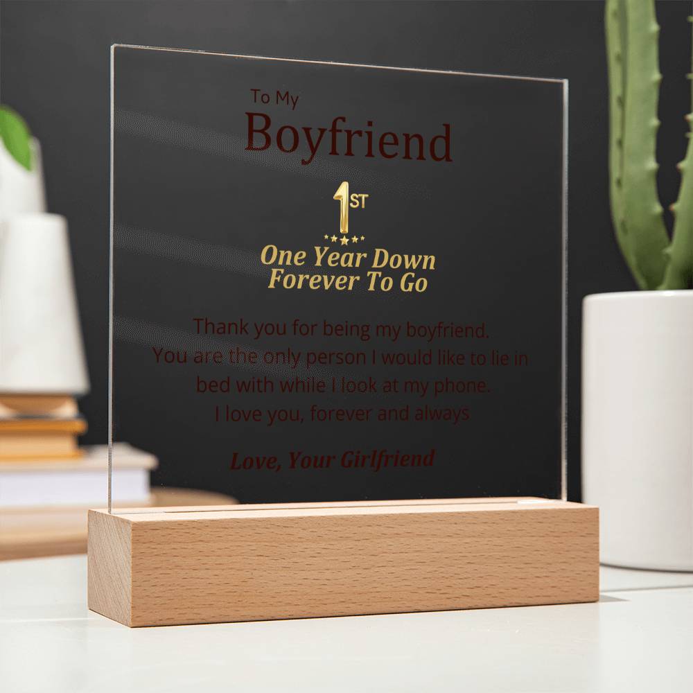 Boyfriend- Only Person Square Acrylic Plaque