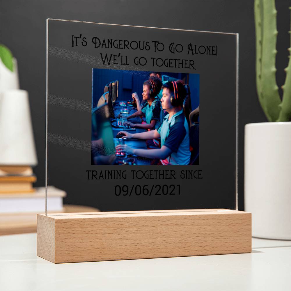 Best Friends Mixed Playing Games Training Acrylic Square