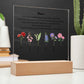 Nana Embrace You Tight 6 Names Acrylic Square