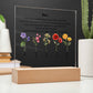 Mom Embrace You Tight 5 Names Acrylic Square