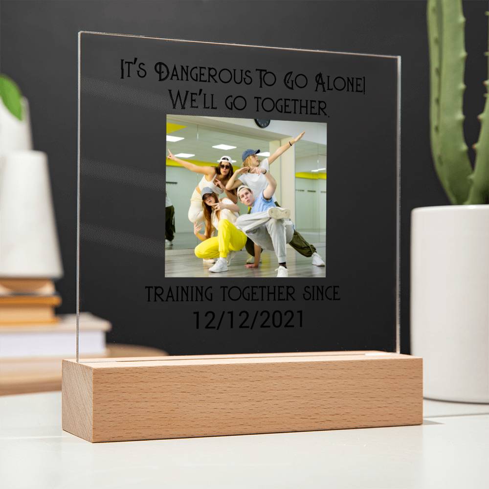 Best Friends Dancing Training Acrylic Square