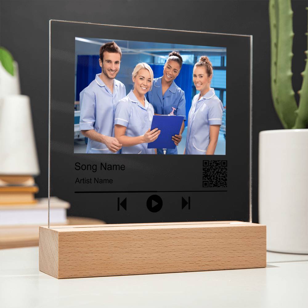 Nurse Without song name Square Acrylic Plaque