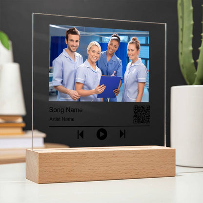 Nurse Without song name Square Acrylic Plaque