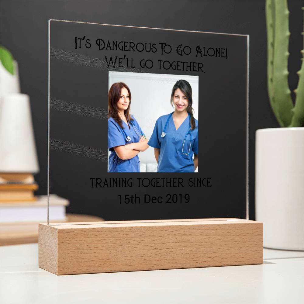 Best Friends Nurse Training Acrylic Square