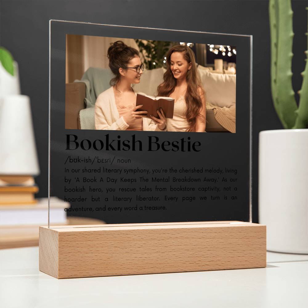 Bookish Bestie - A Literary Liberator Acrylic Square