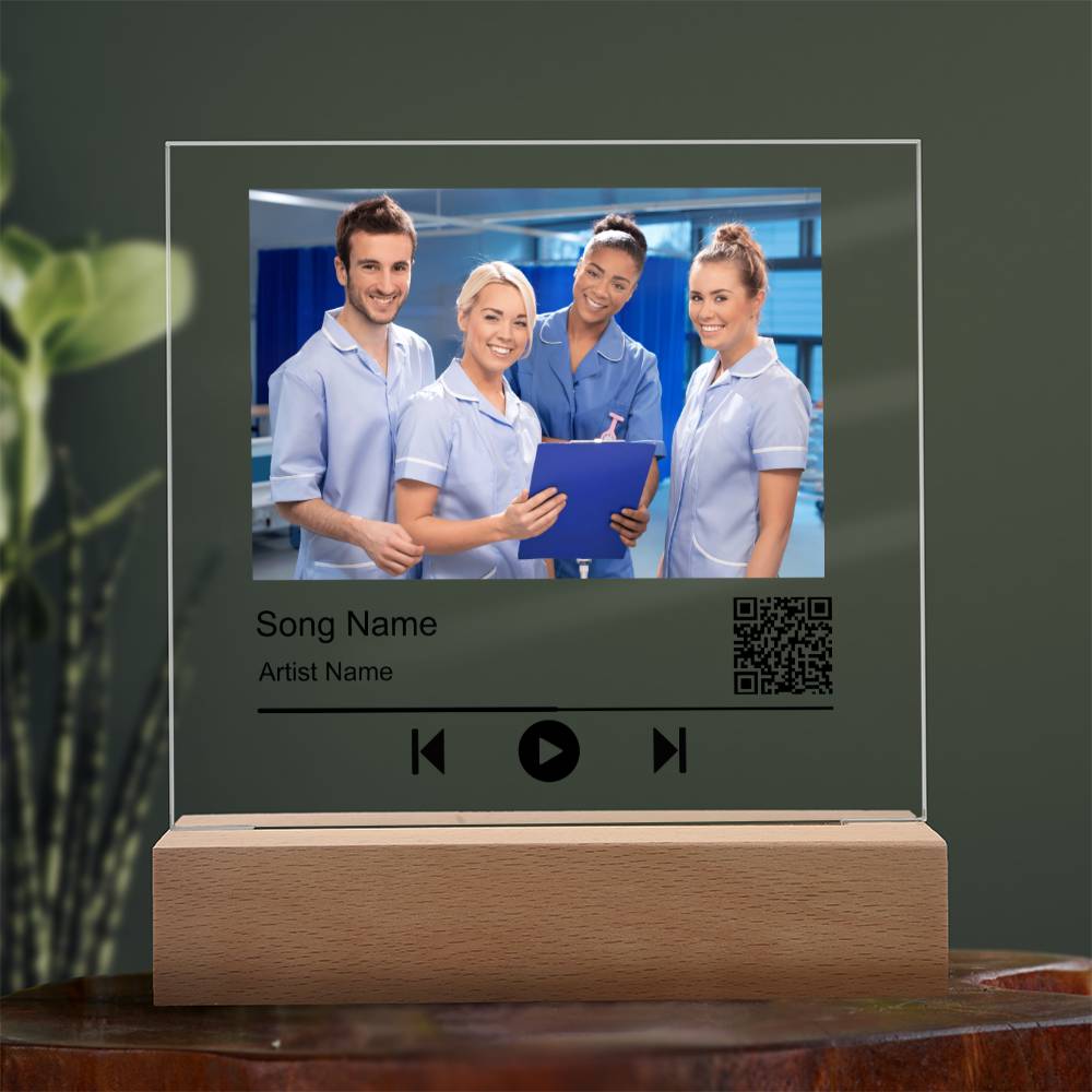 Nurse Without song name Square Acrylic Plaque