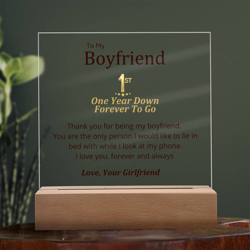 Boyfriend- Only Person Square Acrylic Plaque