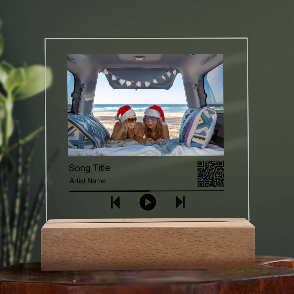 Christmas Girls Trip Song Name Square Acrylic Plaque