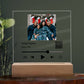 Black Christmas Family Song Plaque  Square Acrylic Plaque