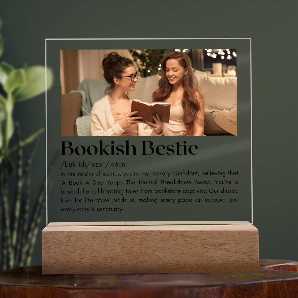 Bookish Bestie - Bookish Hero Acrylic Square