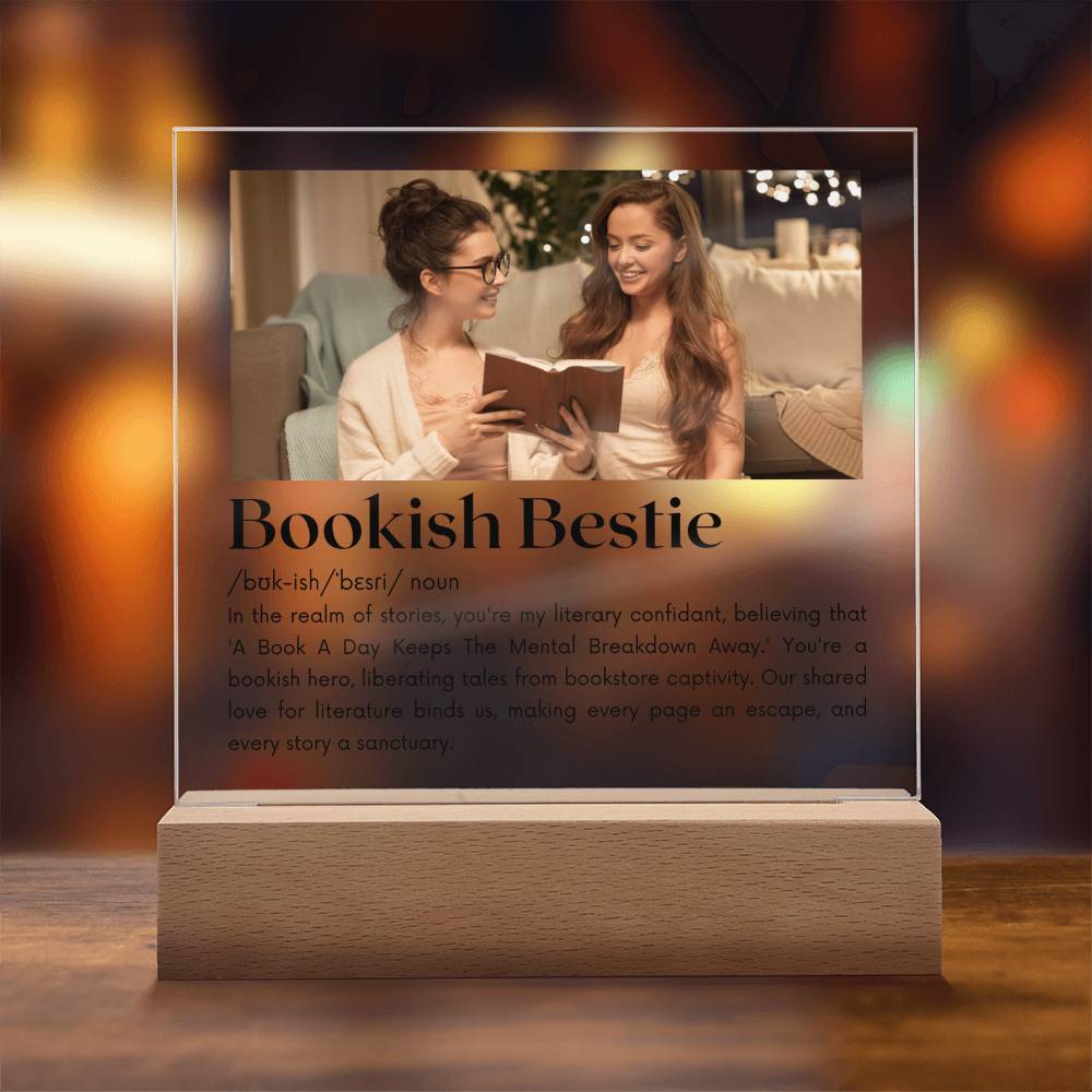 Bookish Bestie - Bookish Hero Acrylic Square