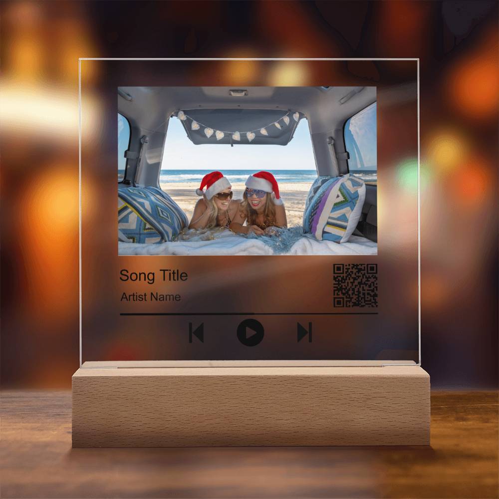 Christmas Girls Trip Song Name Square Acrylic Plaque