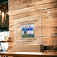 Best Friends Female Football Training Acrylic Square