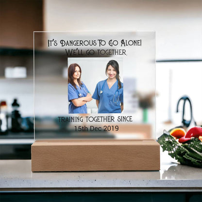 Best Friends Nurse Training Acrylic Square