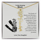 Mum - Garden Grow As Wild As Your Imagination Flower Name Necklace